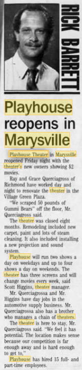 Village Green Theater (Playhouse Theaters) - Jan 1993 Re-Open As Budget House (newer photo)